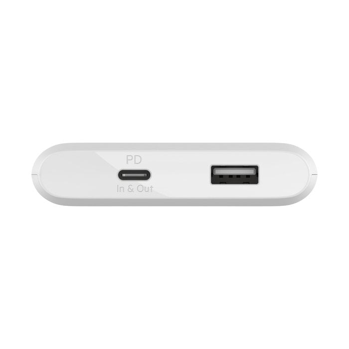 Belkin BPB001btBK 10K USB - C 18W PD Power Bank + USB - C Cable, white - Tic Tac - Power Banks