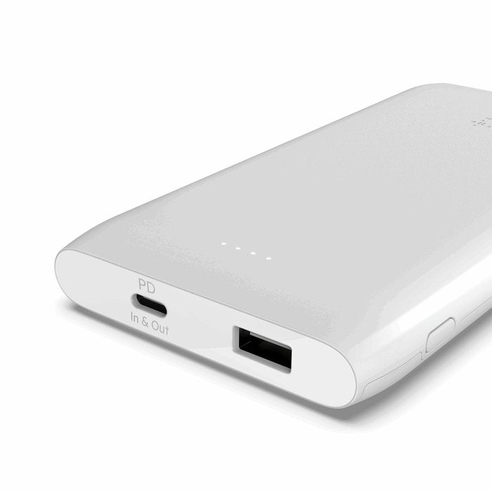 Belkin BPB001btBK 10K USB - C 18W PD Power Bank + USB - C Cable, white - Tic Tac - Power Banks