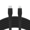 Belkin CAA009bt3MBK BoostCharge Flex USB - C Silicone Cable with Lightning Connector, 3M, Black - Tic Tac - CABLE