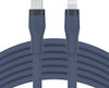 Belkin CAA009bt3MBL BOOST Flex USB - C Silicone Cable with Lightning Connector, 3M, Blue - Tic Tac - CABLE