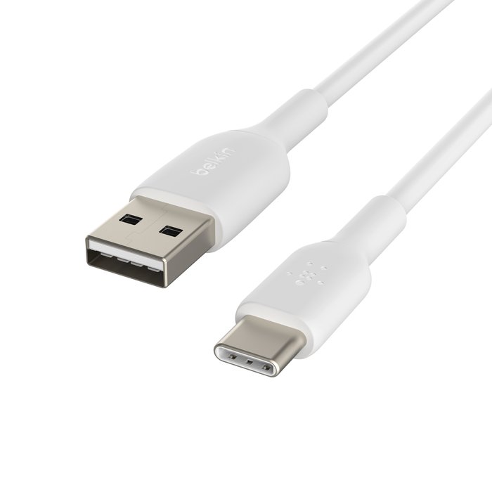 Belkin CAB001bt1MWH USB - C to USB - A Cable (1m / 3.3ft, White) - Tic Tac - CABLE