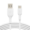 Belkin CAB001bt1MWH USB - C to USB - A Cable (1m / 3.3ft, White) - Tic Tac - CABLE