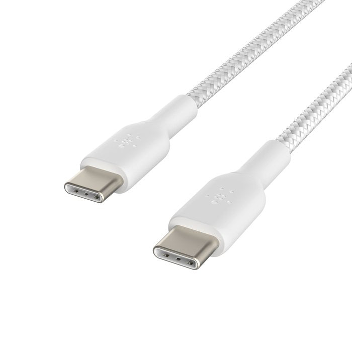 Belkin CAB004bt1MBK BoostCharge USB - C to USB - C Braided Cable, 1M, Black and White - Tic Tac - CABLE