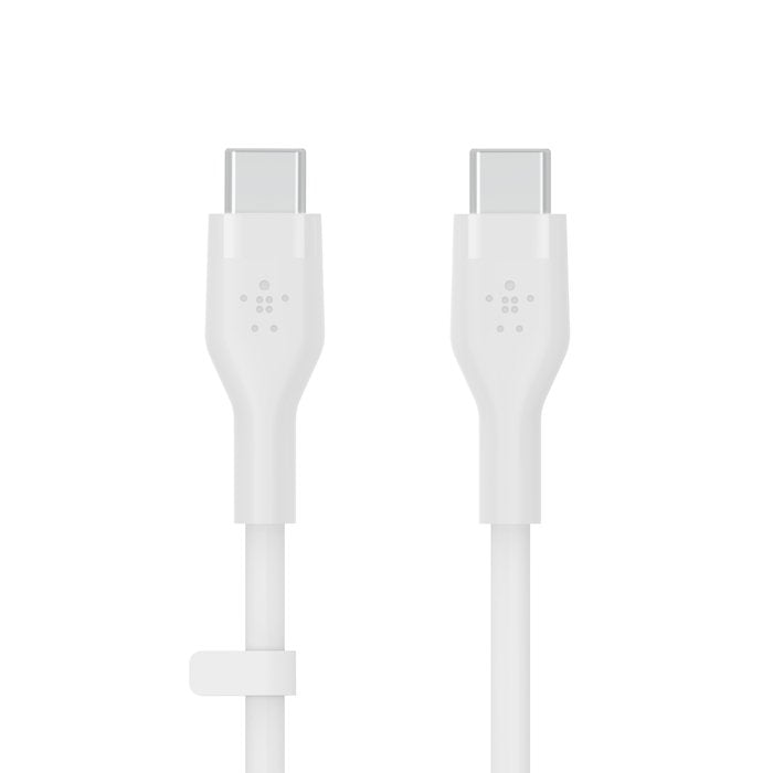 Belkin CAB009bt3MBK BoostCharge Flex USB - C to USB - C Silicone Cable, 3M, Black and White - Tic Tac - CABLE