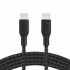 Belkin CAB014bt2MBK BoostCharge USB - C to USB - C Braided Cable 100W PD, 2M, Black - Tic Tac - CABLE