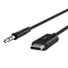 Belkin F7U079bt06 - BLK USB - C to 3.5mm Audio Cable, 1.8m, Black - Tic Tac - CABLE