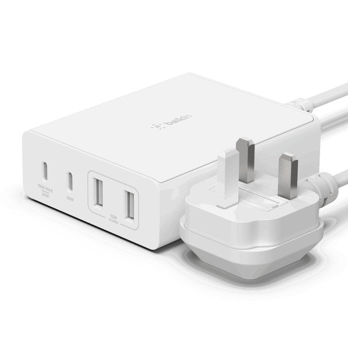 Belkin WCH010vfBK BoostCharge PRO 108W 4 - Ports GaN Charger 2x 2M cable - Tic Tac - Fast Charger