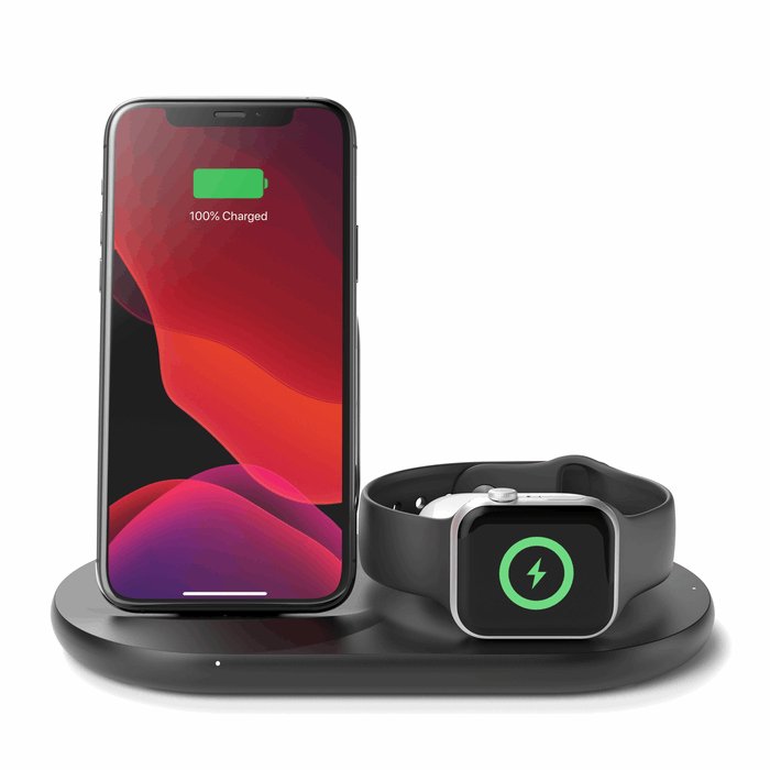 BoostCharge 3 - in - 1 Wireless Charger for Apple Devices - Tic Tac - Wireless Chargers