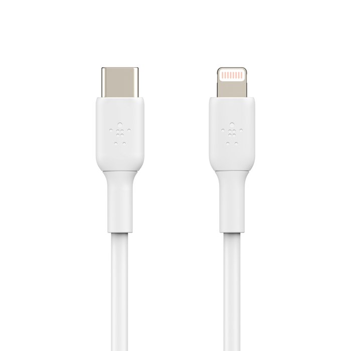 BoostCharge USB - C to Lightning Cable (1m / 3.3ft, White and Black) - Tic Tac - CABLE