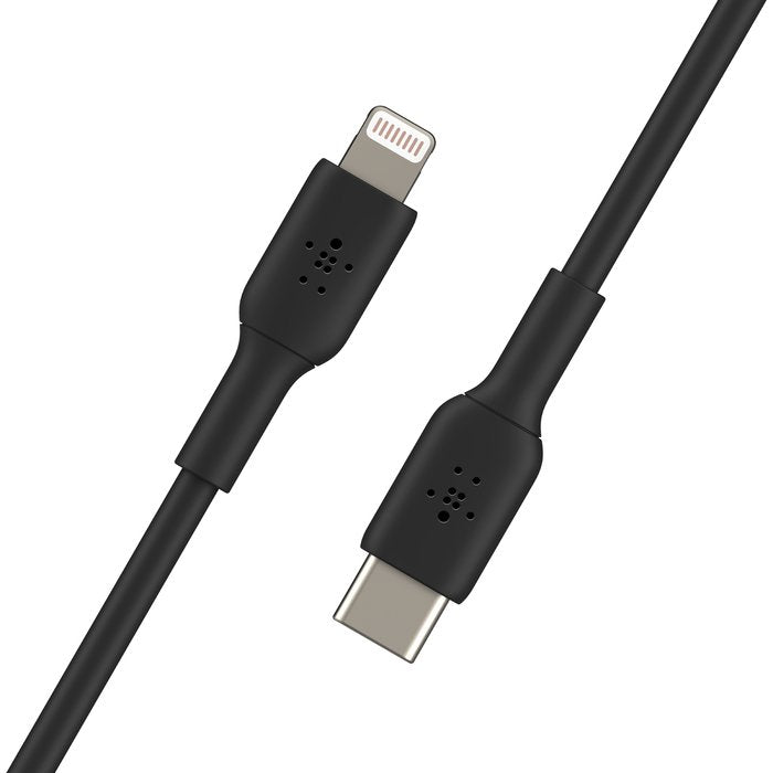 BoostCharge USB - C to Lightning Cable (1m / 3.3ft, White and Black) - Tic Tac - CABLE