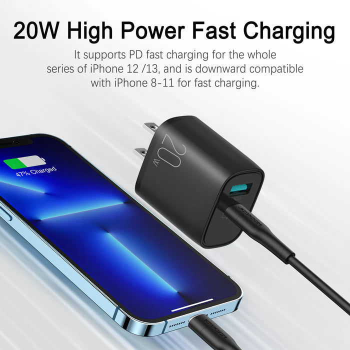 L-QP2011 20W Dual-Port (QC3.0+PD) Fast Charger - Tic Tac