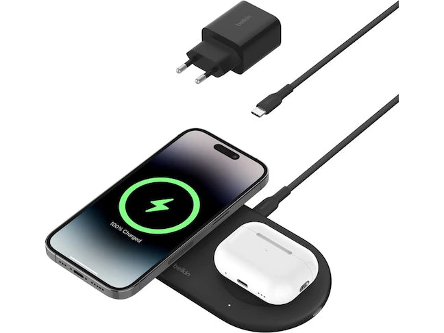 Belkin Boost Charge Pro Qi2 Magnetic 2-in-1 Charging Pad