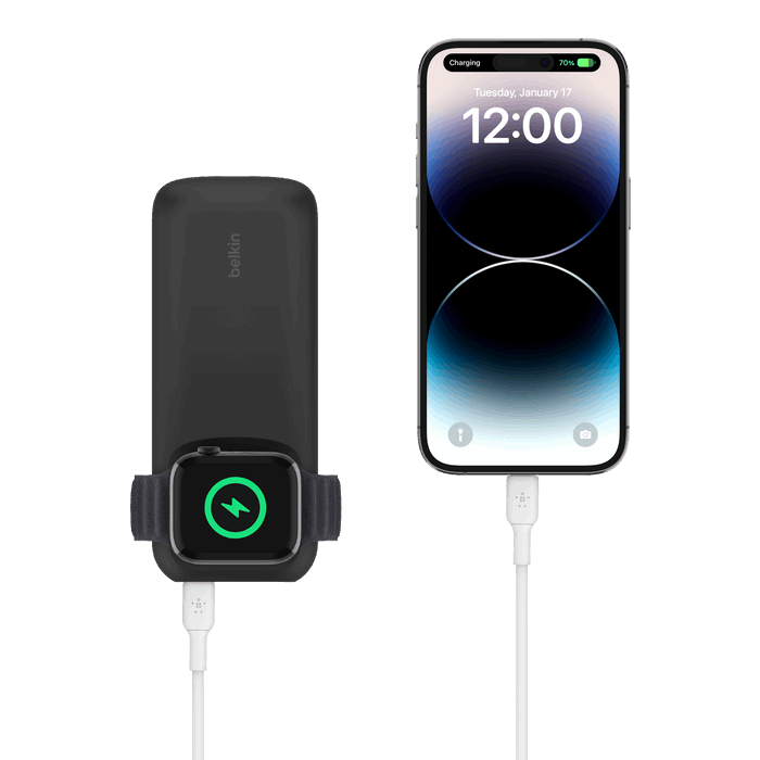 Fast Wireless Charger for Apple Watch + Power Bank 10K - Tic Tac - Wireless Chargers