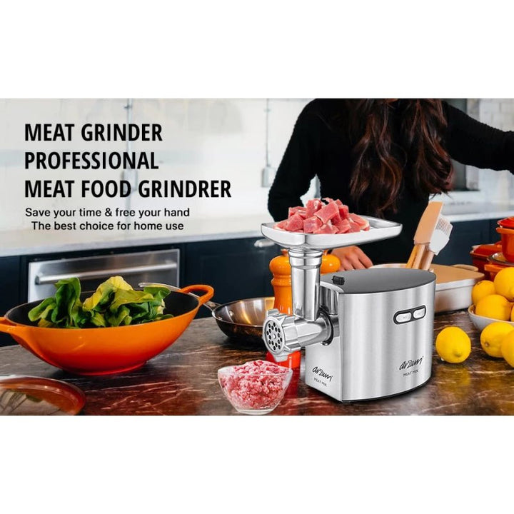 فرامة لحوم من ازروم 1500 واط ستانلس ستيل 3 اقراص - AR1125 - Tic Tac - Meat grinder - Jordan