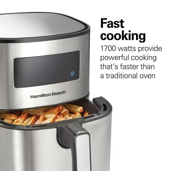 Hamilton Beach Digital Air Fryer With Nonstick Basket 5.6L, 1700 Watt, 35075 - ME - Tic Tac - AIR FRYER