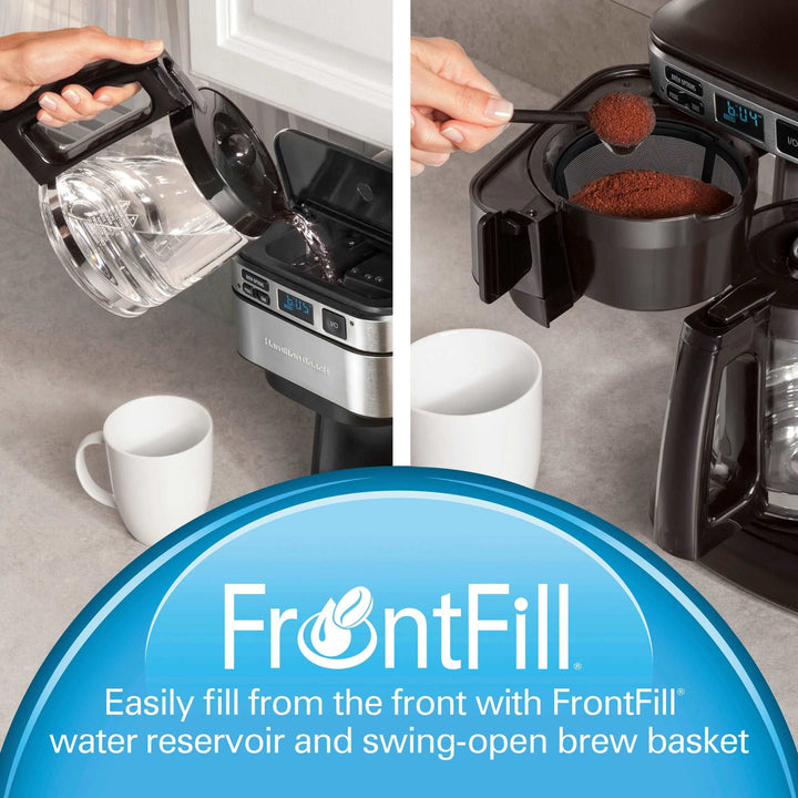 Hamilton Beach Frontfill 12 Cup Programmable Coffee Maker, 46310 - ME - Tic Tac - Coffee Maker