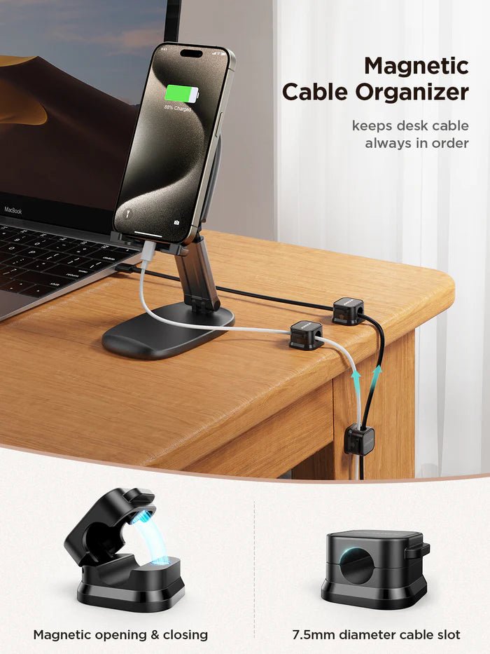 JOYROOM JR - ZS368 Magnetic Cable Clips: Streamline Cable Management for Efficient Workspaces - Tic Tac - CABLE