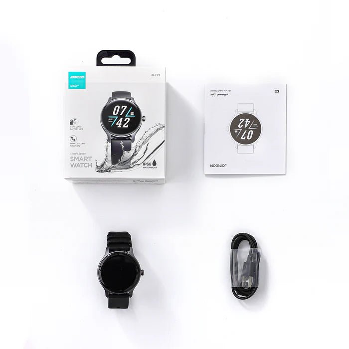 JR - FC1 Classic Series Smart Watch (Make/Answer Call) Dark Gray - Tic Tac - Smart Watch