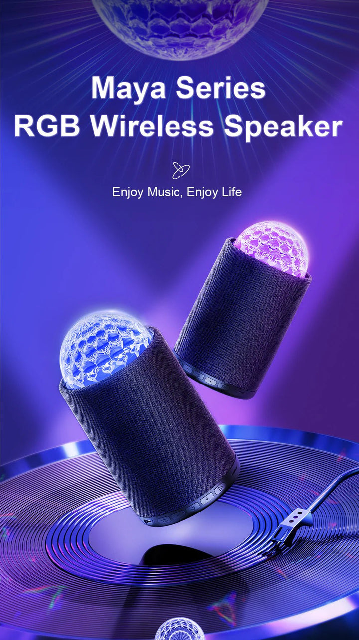 JR - MS01 Maya Series Colorful Ambience Lights Bluetooth speaker - Tic Tac - Speakers