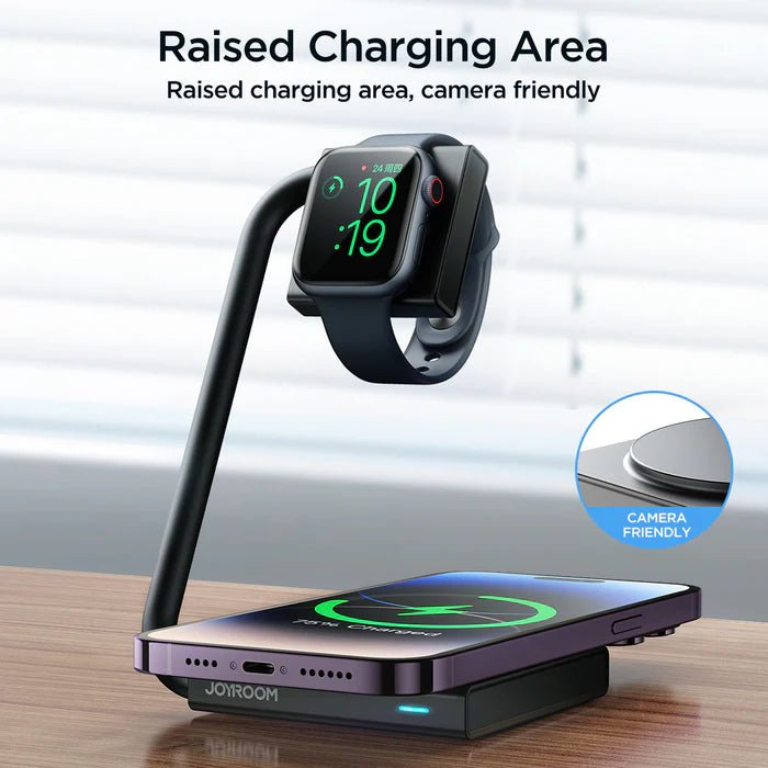 JR - WQN05 2 in 1 Foldable Wireless Charger - Tic Tac - Wireless Chargers