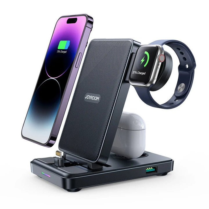 JR - WQS01/JR - WQS02 4 - in - 1 Foldable Charging Station - Tic Tac - Wireless Chargers