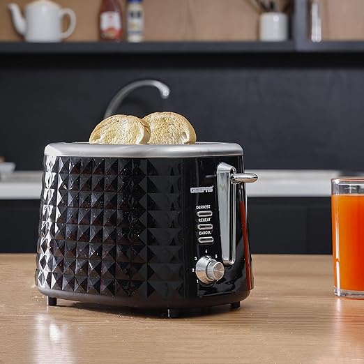 محمصة خبز 850 وات شريحتين مع صينية تجميع فتات الخبز القابلة للإزالة من سيفيرين - 4321 - Tic Tac - Toasters - Jordan