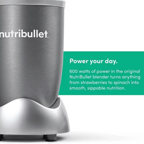 Nutribullet 600W Grey, 9 Pcs, NBR - 1212M - Tic Tac - Food Mixers