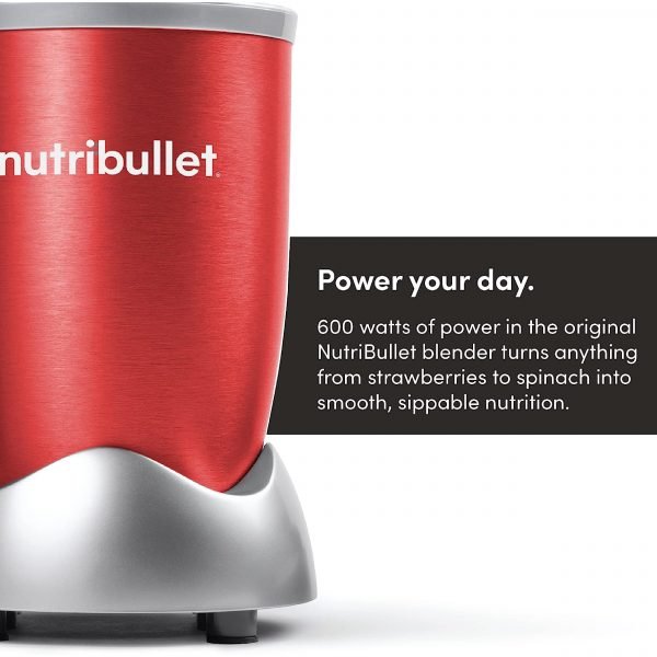 Nutribullet 600W Red, 9 Pcs, NBR - 1212R - Tic Tac - Food Mixers