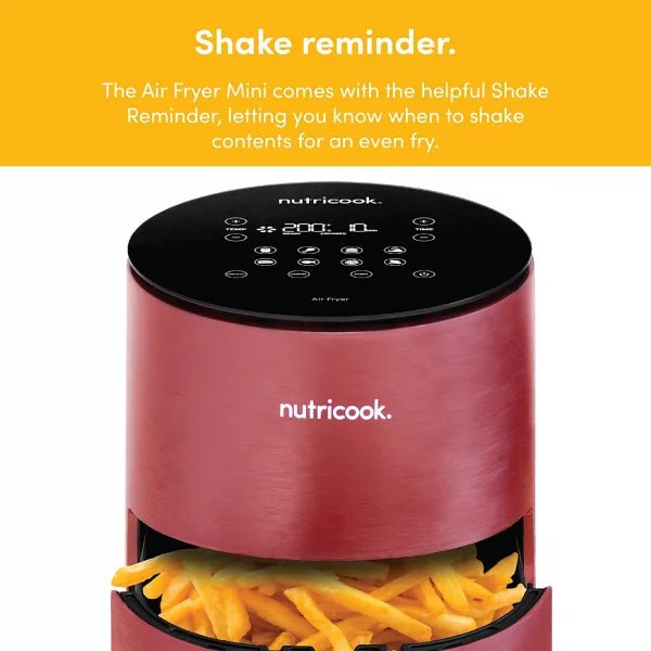 Nutricook Air Fryer Mini Red, 3.3L, NC - AF103R - Tic Tac - AIR FRYER