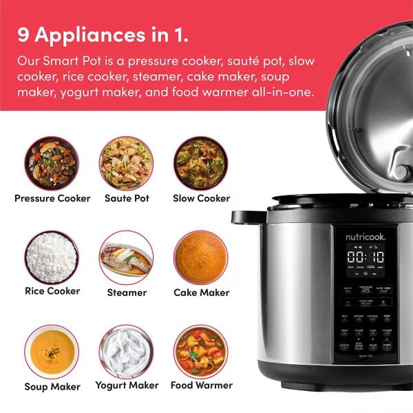 Nutricook Smart Pot 2 Silver, 8L, NC - SP208A - Tic Tac - Smart Pot