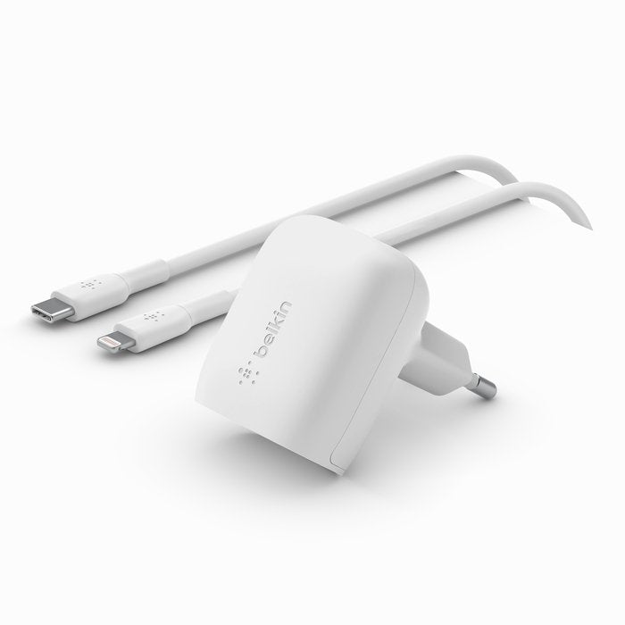 USB - C power charger (20W) with USB - C to Lightning cable - Tic Tac - Fast Charger