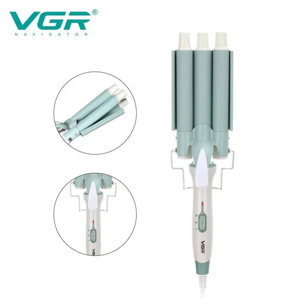 VGR V - 595 3 Barrel Hair Curler For Women - Tic Tac - Hair Dryers