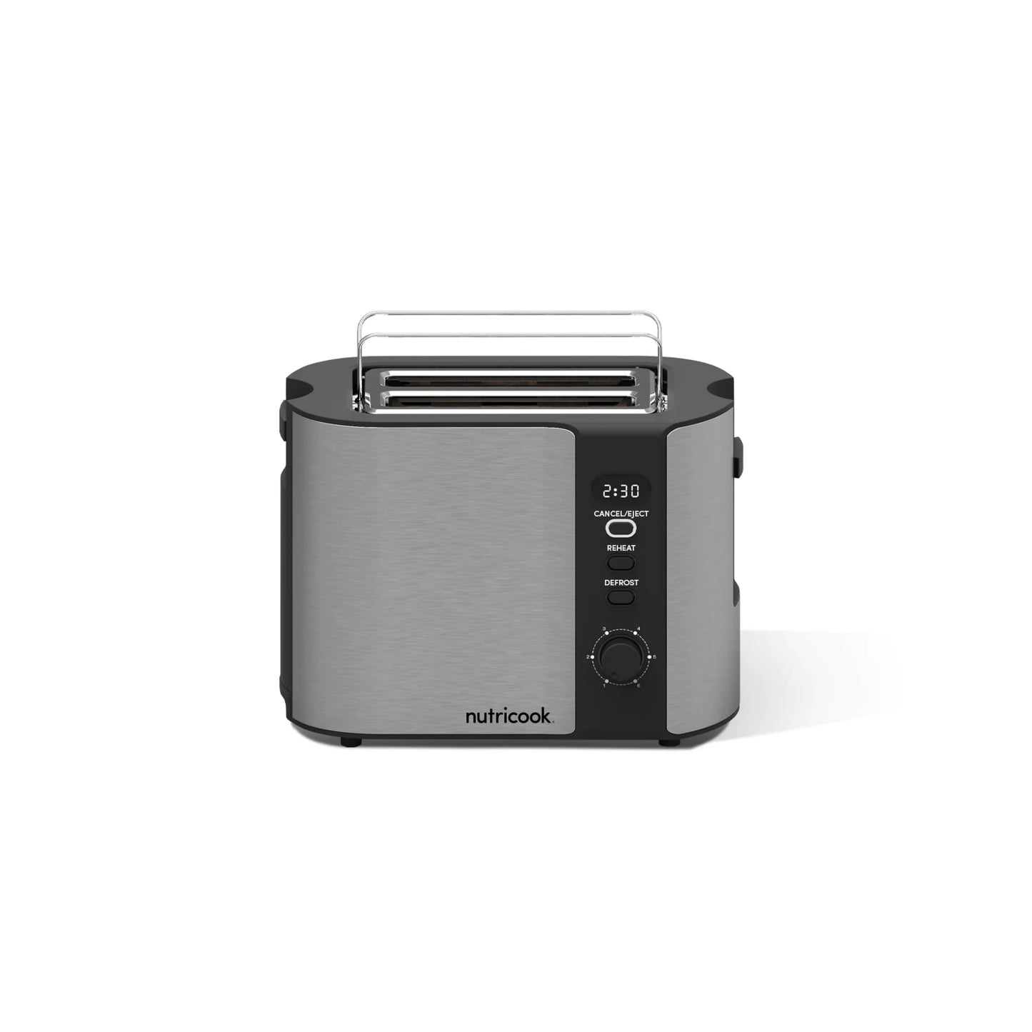 Nutricook 2 Slice Stainless Steel LED Digital Nutricook 2 Slice Stainless Steel LED Digital Toaster, 800 WattNutricook 2 Slice Stainless Steel LED Digital Toaster, 800 Watt, 800 Watt